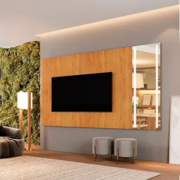 Painel Vitrum 218 com Espelho Led Naturale - Imagem 3