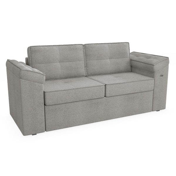 SOFA KAPPES HELIOS 2,10M BOUCLE CINZA TEC.A056 - Imagem 2