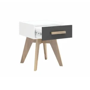 MESA CANTO 1GAV. 45X45,5 OFF WHITE/CARV.