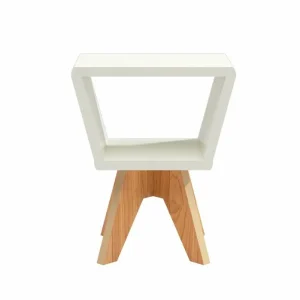 MESA CANTO ANGULAR 43X30 OFF WHITE/FREIJO TB713WJ