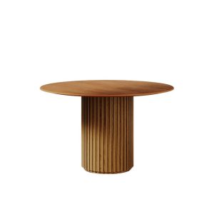 MESA LIVING 1,20 IM TAMPO LAMINADO REDONDO CINAMOMO
