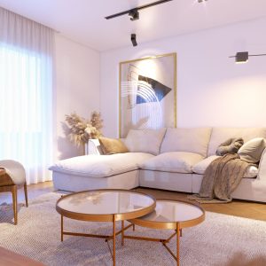 MESA AQUA IM CENTRO OFF WHITE/COBRE 2 PEÇAS 62211