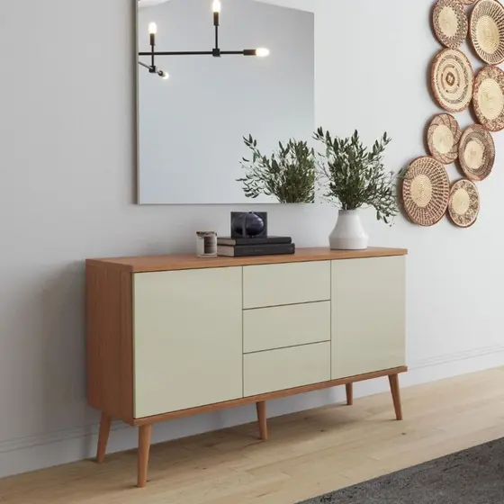 BALCAO 2P3GAV. DALLA 135CM FREIJOOFF WHITE TB329 JW