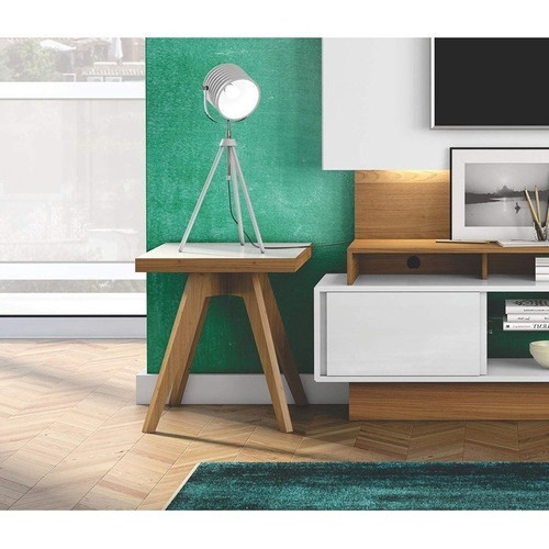 MESA DE CANTO QUADRADA FREIJO/OFF WHITE TB36 JW
