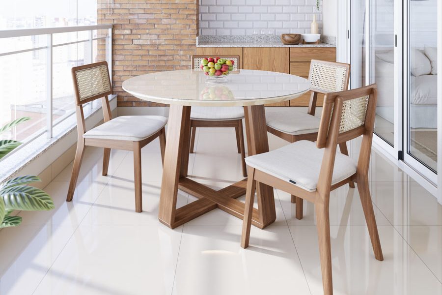 MESA-WOOD-REDONDA-100-4-CADEIRAS-CLASSIC-TELA-AMBIENTE